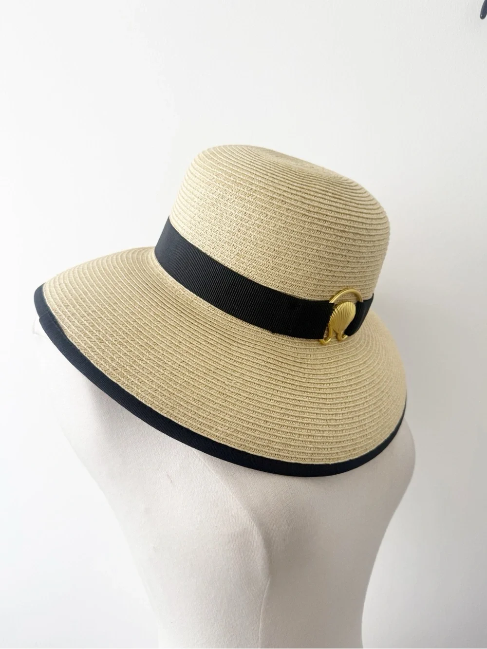 NEW Sun N Sand Columba Shell Detail Beach Sun Hat UPF 50+ Protection